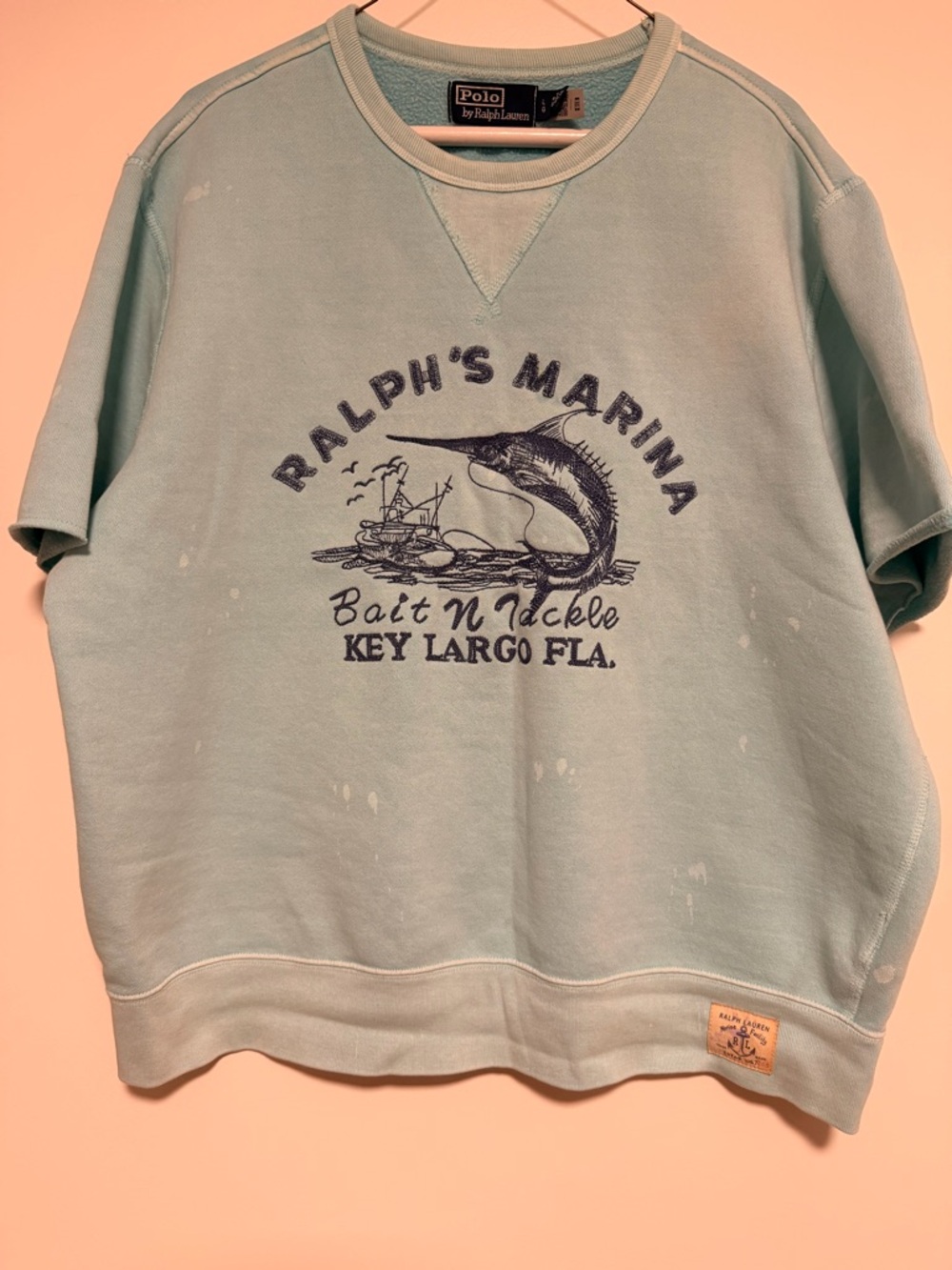 Polo by Ralph Lauren Light Aqua Marina Graphic Sweatshirt